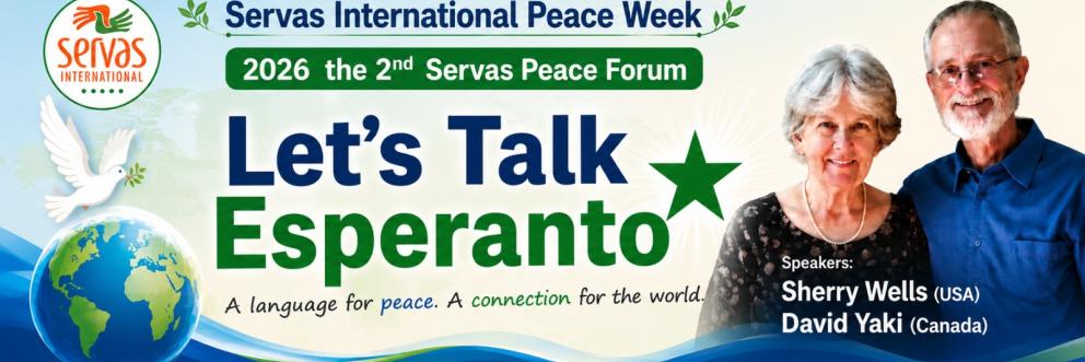 Peace Forum 2026 Esperanto poster