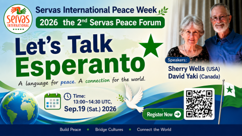 Esperanto Peace Week Forum September 2026